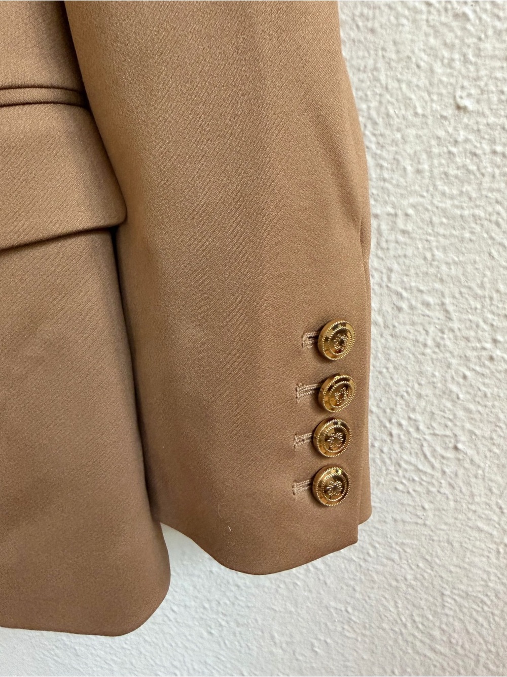 WHBM camel gold button jacket - Picture 7 of 11